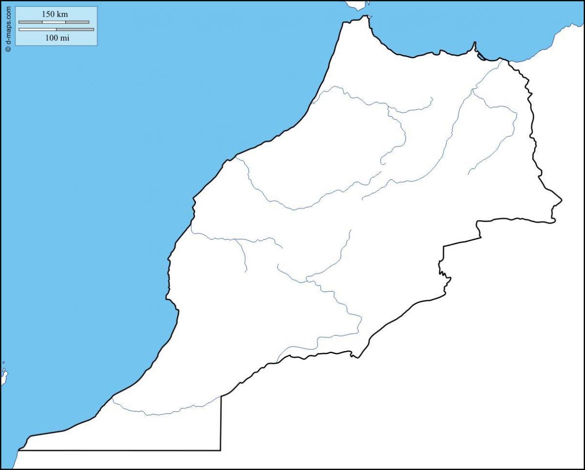 خريطة المغرب فارغة