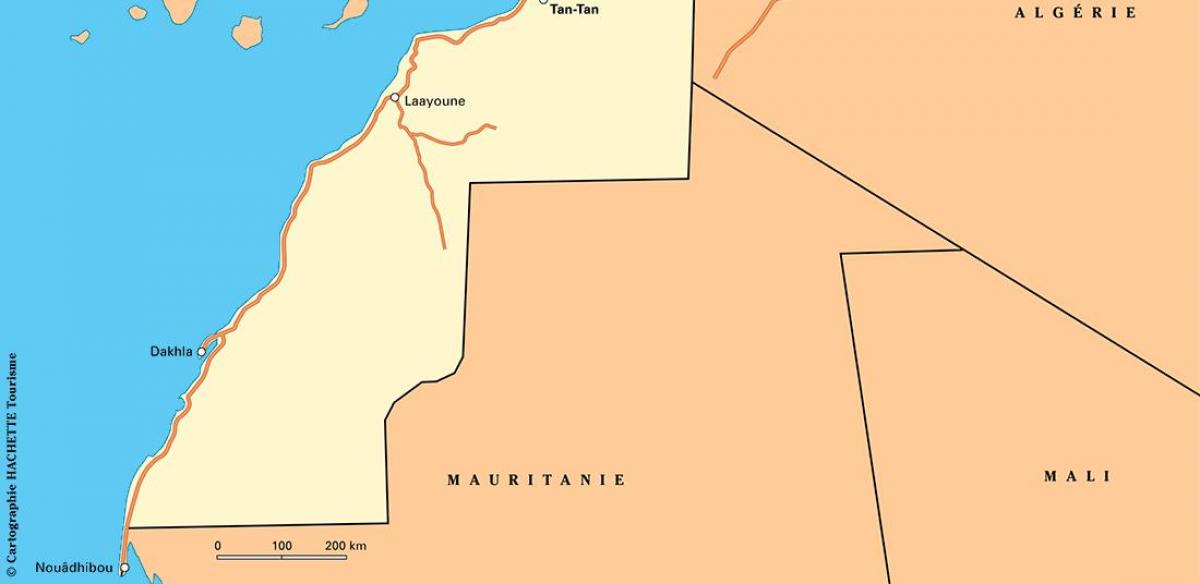 خريطة جنوب المغرب
