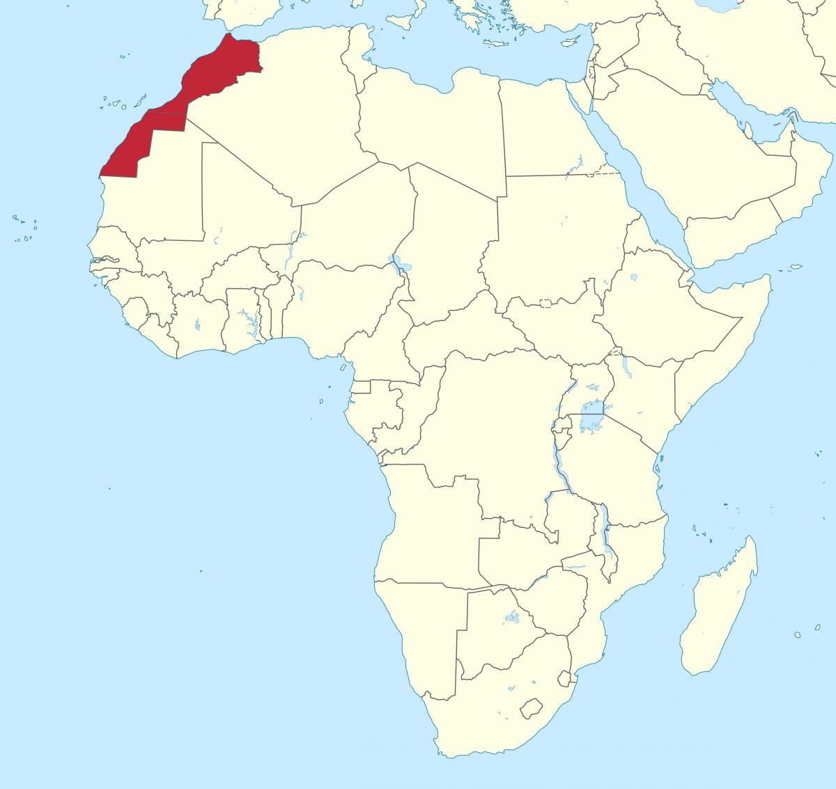 المغرب على خريطة أفريقيا