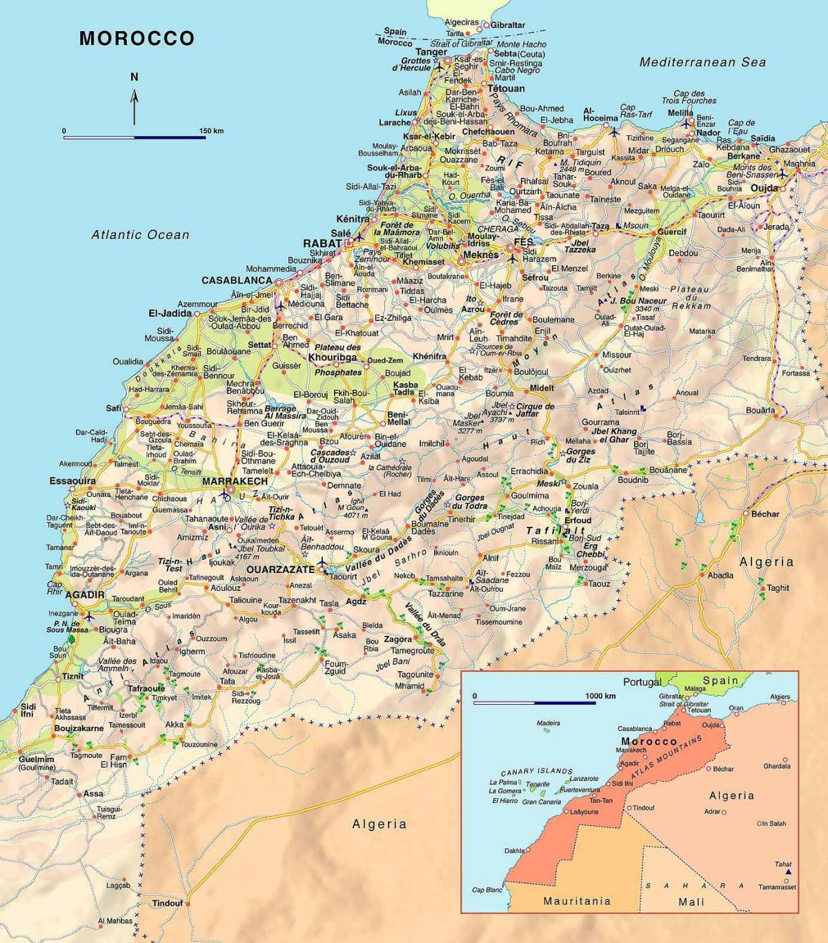 خريطة قيادة المغرب